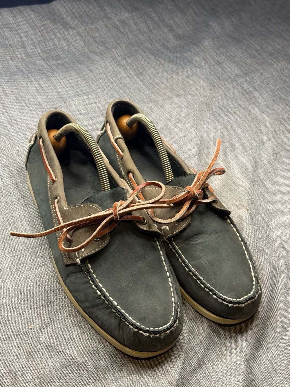 Island Surf Two-Tone Leather Boat Shoes Men's Size 11M